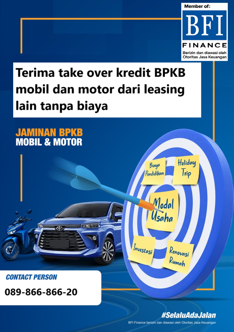 Take over bpkb motor mobil tanpa Cek BI Checking