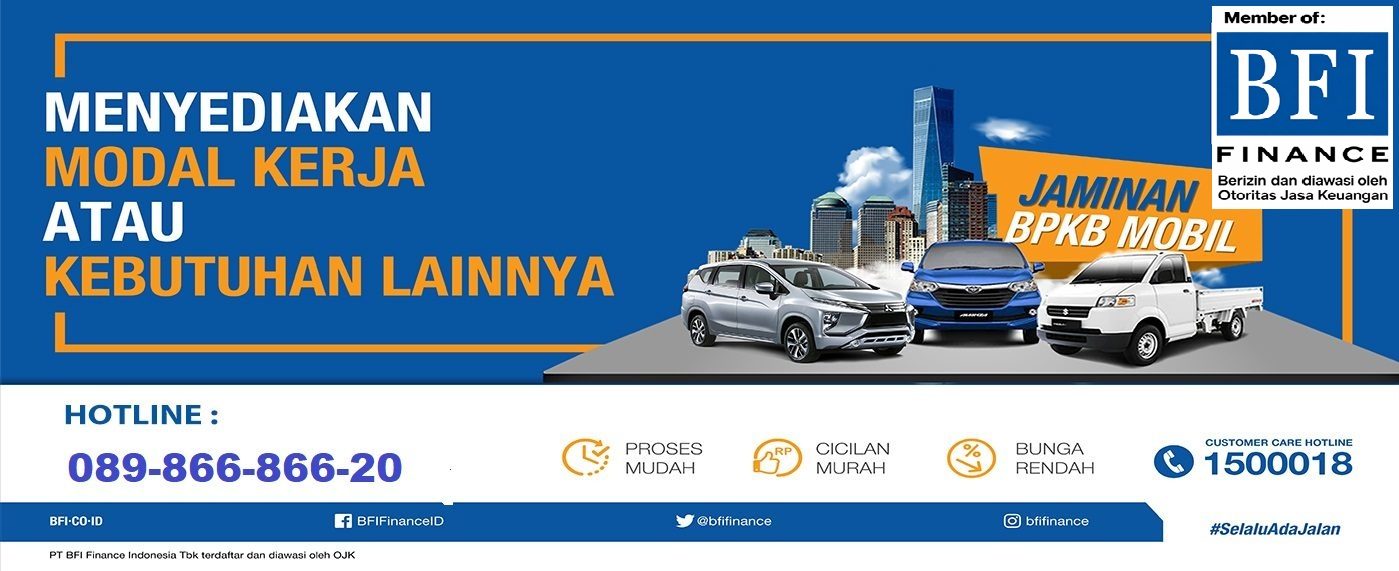 BFI Finance gadai BPKB mobil motor